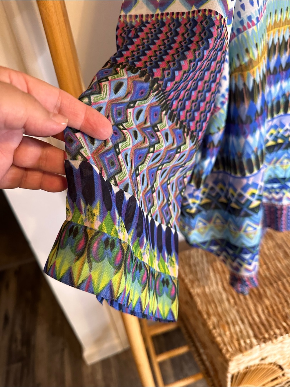 Antilia Femme Multicolor Geometric V-Neck Tunic 3x - Picture 2 of 11